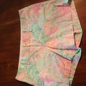 Lilly Pulitzer Multi colored seashell buttercup shorts